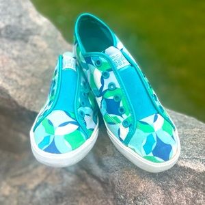 Coach     Poppy Bev  Blue OP Art Sneakers